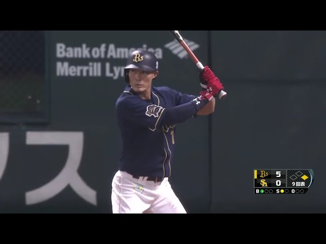 【9回表】終盤に大きな追加点!! バファローズ・糸井 一塁線を破るタイムリー!! 2016/7/18 H-Bs