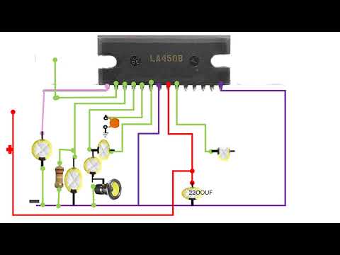 4508 ic amplifier circuit||LA 4508 ic amplifier circuit