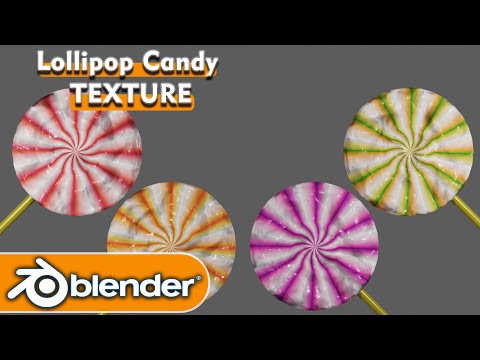 Lollipop Candy Texture Blender Tutorial #blender #blendertutorial