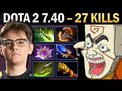 Juggernaut Pro Carry with 27 Kills and 1037 GPM - Gameplay Dota 2