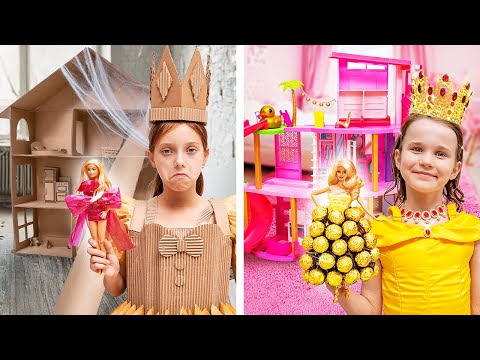 RICH vs POOR Barbie Princess: Party Time & More Kids Stories