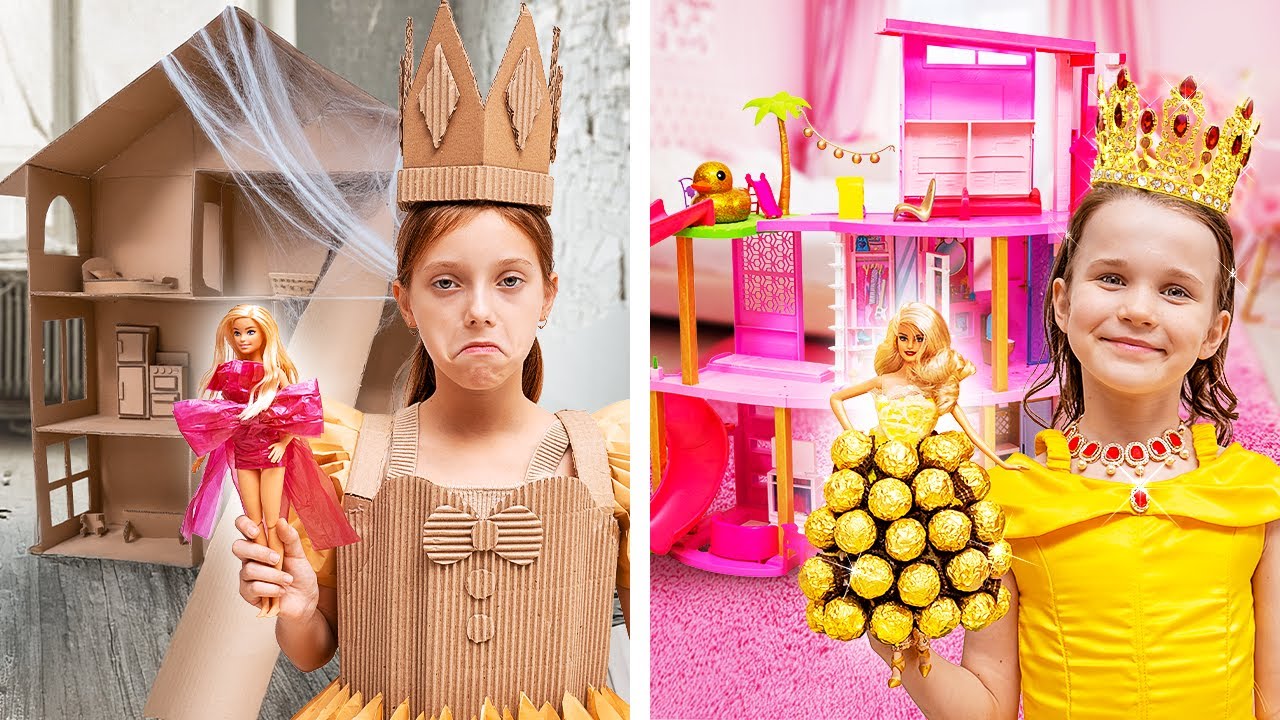 RICH vs POOR Barbie Princess: Party Time & More Kids Stories