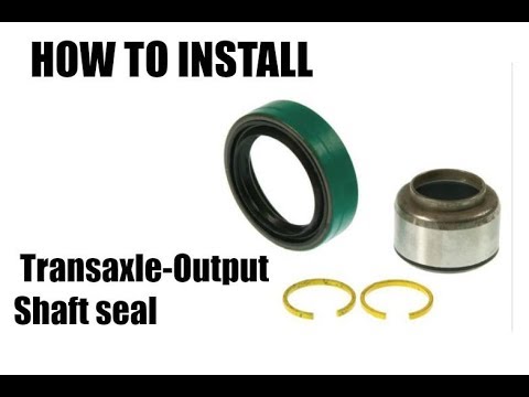 How To | Auto Transaxle-Output Shaft | Auto Trans Output Shaft Seal | Install