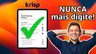 Notas de Reunião com IA usando Krisp AI (Zero Digitação) 🚀