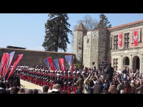 The arrival of Joan of Arc's ring at Puy du Fou in France