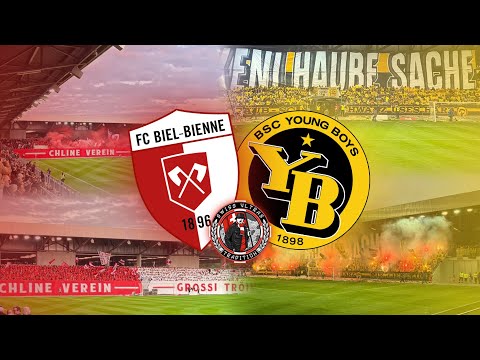FC Biel/Bienne 1:0 BSC Young Boys | 26.04.2025 | Choreo, Pyro, Fanchants | Swiss.Ultras.Tradition