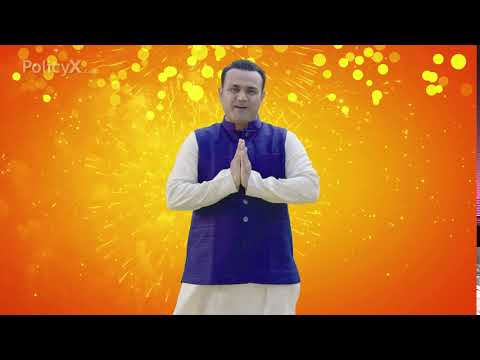 Diwali wishes from Virender Sehwag and PolicyX.com