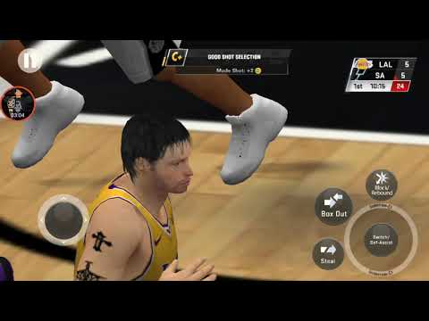 NBA2K20 Mobile My Career #34 LA Lakers Vs San Antonio Spurs 1