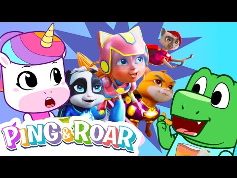 Ping & Roar Watch DRONECATS! 👁️ 📺 | Our BRAND NEW Series! | Superhero Cartoon! 🦸‍♂️ | OUT NOW!