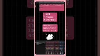 【質問】好きなのは肉か魚か野菜？ feat.初音ミク #Shorts