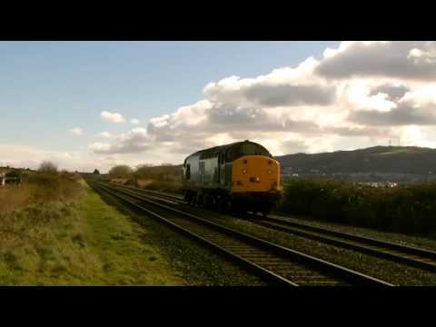 Prestatyn 30.3.2016 - DRS 37603 light engine on test / training run - horns