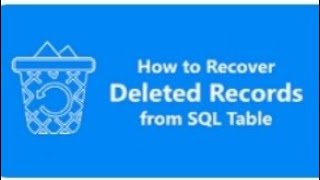 How to recover deleted data from SQL | ROLLBACK command