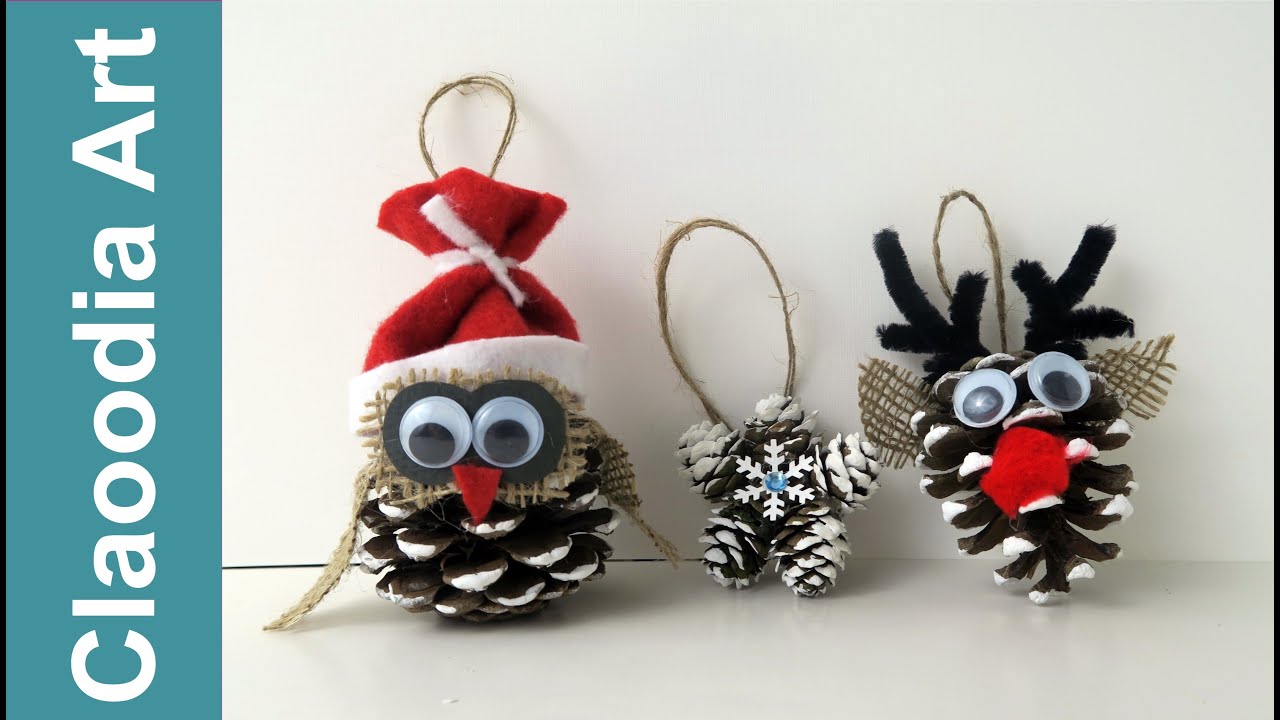 Bombki z szyszek (DIY cones ornament)