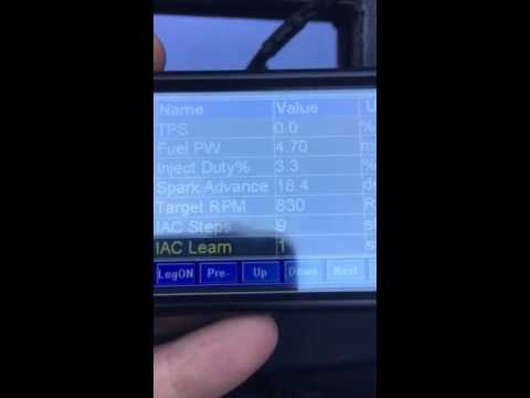 Fitech efi fluctuating IAC steps