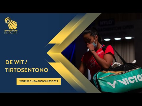 Kirsten De Wit and Alyssa Tirtosentono after their R16 loss