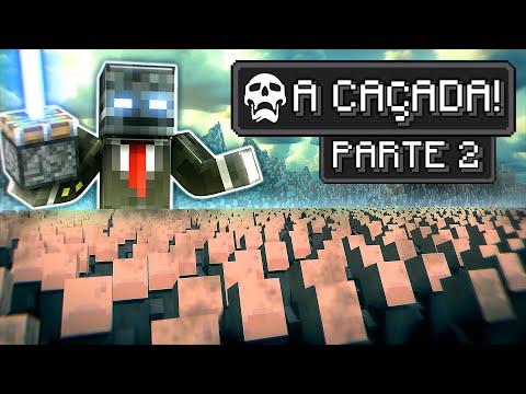 FUI CAÇADO POR 1 MILHÃO DE ALDEÕES! - PARTE 2 | GROXMC | MINECRAFT (DUBLADO)