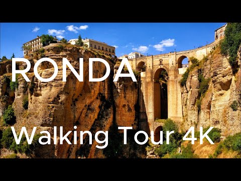 Ronda Spain. Ronda Travel. Walking Tour 4k