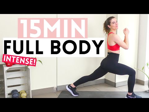 15min Intense Full Body Workout Without Equipment - High Intensity Full Body Exercises