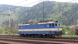 preview picture of video 'Anfahrt einer ES 499.1 (Baureihe 363) in Decin-Prostredni Zleb'