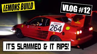 24 Hours of Lemons Build - Suspension is Slammed - Vlog #12