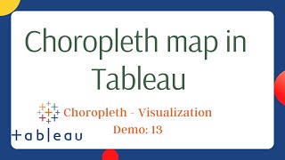 Download the video "Tableau - Intro to Choropleth Maps Data Visualization | How To Create a Choropleth Map in Tableau"