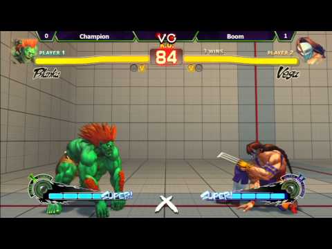 Xanadu Monthly - Champion (Blanka) Vs. Boom (Vega) - LQF - SFIV AE