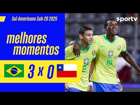 Gols e lances de Brasil x Chile