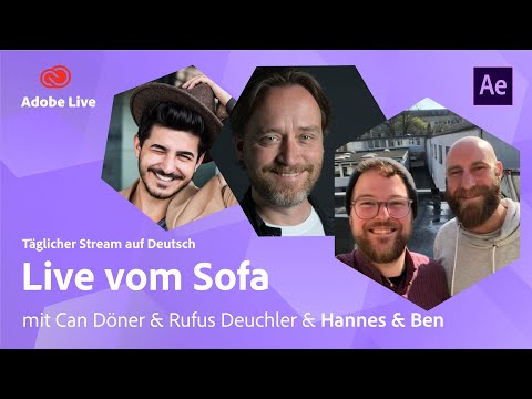 Video und Motiondesign mit Can, Rufus, Hannes & Ben | Adobe Live