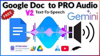 [V2] FREE AI voice Generator 2026, Text To Speech for Google Docs AI Narrator. #aivoice #gemini #ai