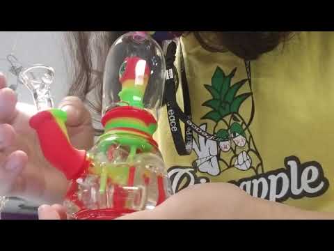 New Arrival! Silicone Alien Water Pipe Perc Test - Mary Janes Glass Haberdasher
