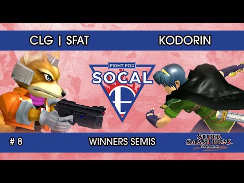 Fight For SoCal 8 - CLG | SFAT (Fox) VS KoDoRiN (Marth) - SSBM - Winners Semis
