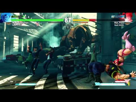 STREET FIGHTER V nash vs mika perfect ko
