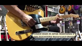 Video thumbnail for FENDER MADE IN JAPAN TRADITIONAL II 50S TELECASTER Butterscotch Blonde by Jamcrew Music Studio