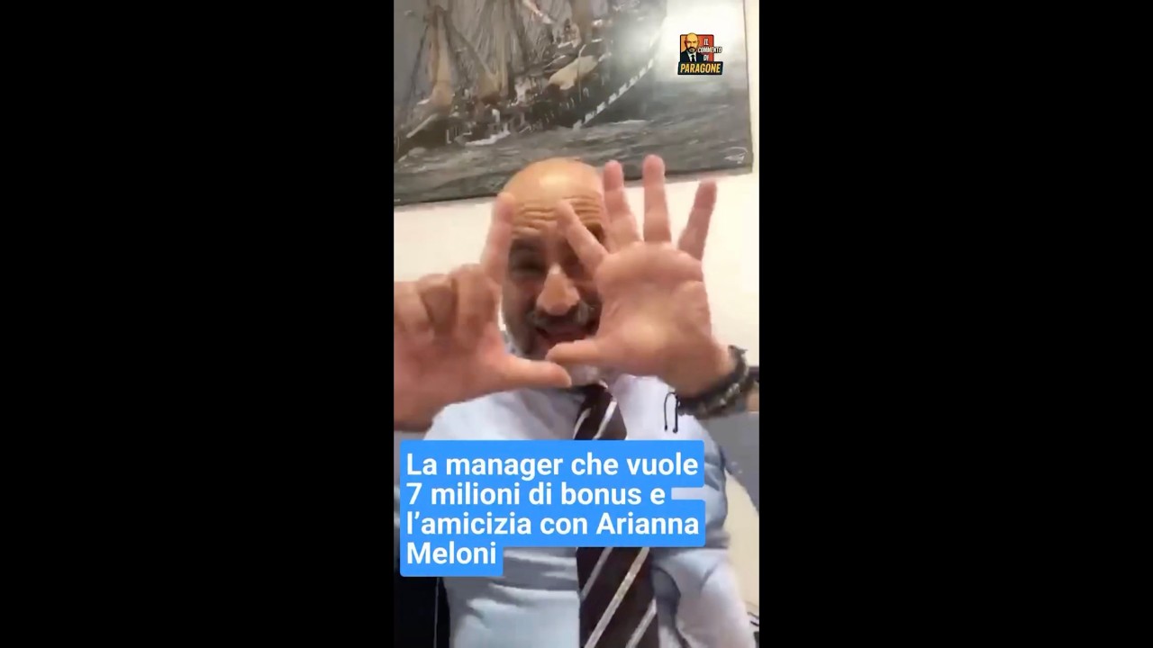 PARAGONE: "MA AVETE SENTITO? LA MANAGER CHE VUOLE 7MILIONI DI BONUS E L’AMICIZIA CON ARIANNA MELONI"