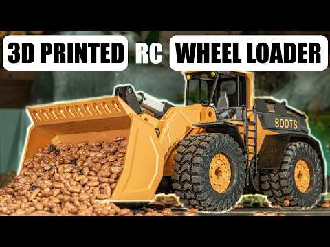 3D Printed RC Wheel Loader - DIY