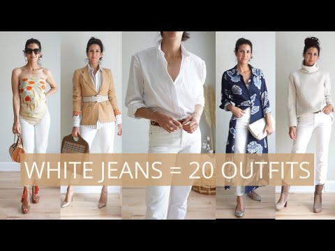 20 Ways to Style One Pair of White Jeans | Slow Fashion | How to Style Basics