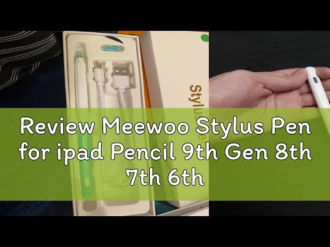 Review Meewoo Stylus Pen for ipad Pencil 9th Gen 8th 7th 6th Air 4 5 Pro 11 12.9 2019 to 2023 Mini
