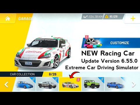 NEW Racing Car Mega Skin - Extreme Car Driving Simulator 2022 New Update - Version 6.55.0