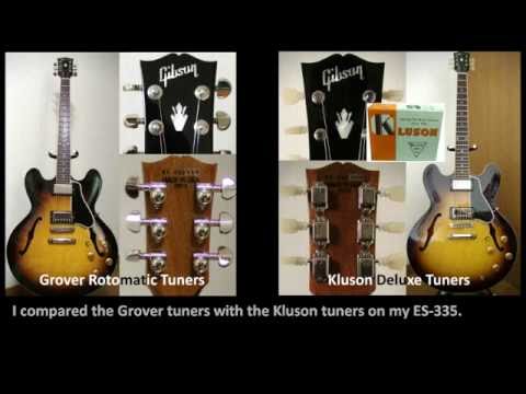 Grover Rotomatic tuners vs.  Kluson Deluxe tuners