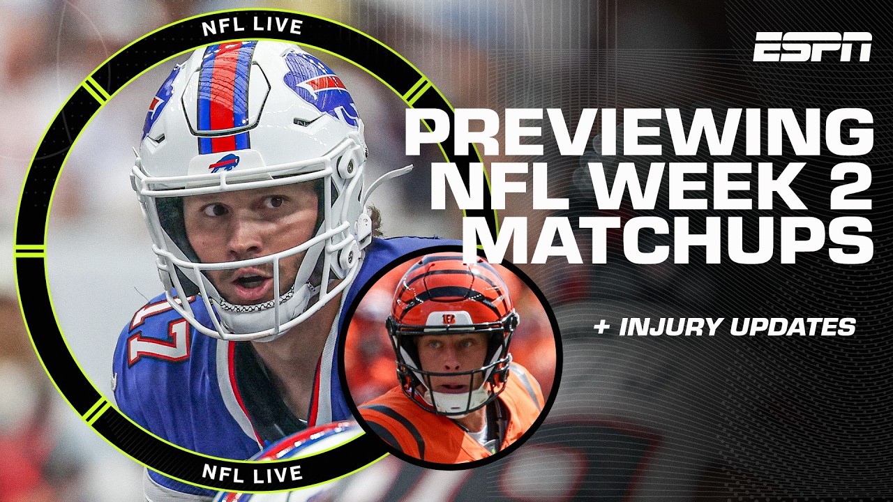 WEEK 2 PREVIEW 🏈 Can the Lions' defense stop the Bills? + Injury updates | NFL Live