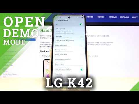 Turn On & Use Demo Mode - Demo Mode on LG K42