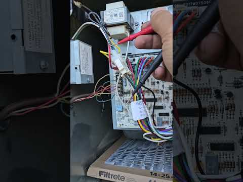 missing 24 volt from the furnace #diy #hvachacks #electrical #electricheat #electrician #hvac