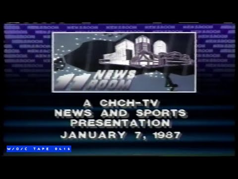 CHCH Channel 11 News Room Clips - 1987