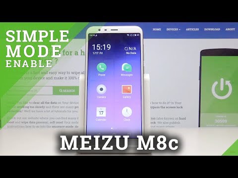 How to Switch On Easy Mode in MEIZU M8c – Simple Mode