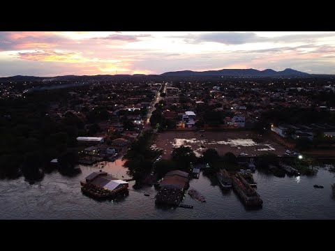 Porto das Balsas fim do dia e por do Sol beira Rio Araguaia 👍👉 #JDrones