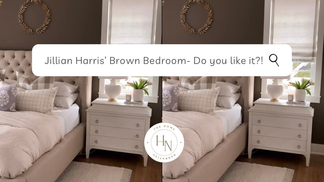 Jillian Harris’ brown bedroom! What do you think? Warm tones are IN!