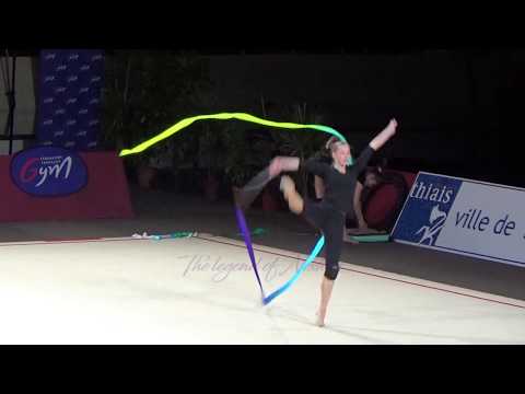 Katsiaryna HALKINA (BLR) ribbon + group BLR - 2019 Thiais trainings