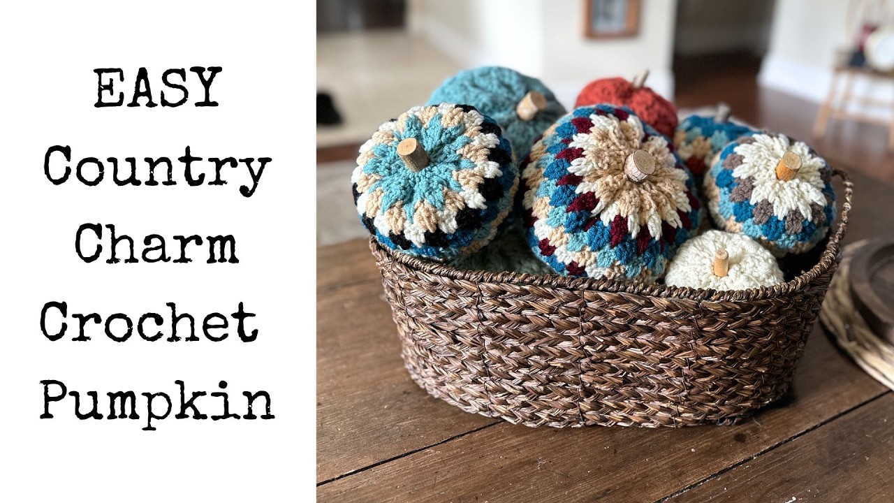 Easy Crochet Pumpkin Tutorial 🍂 Perfect for Fall Decor!