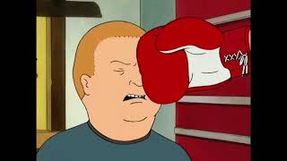 King of the hill, kicked in the testicles