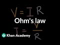 Introduction to circuits and Ohm's law | Circuits | Physics | Khan Academy